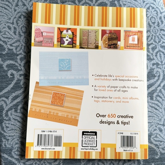 Paper Crafts Book 288 Pages Bright Colors Ultimate Collection of fabulous ideas - Picture 5 of 9